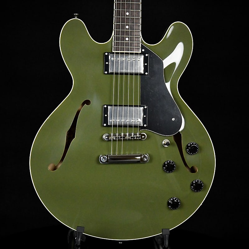 Collings I-35 LC Semi-Hollowbody Olive Drab Green Rosewood Fingerboard  (221956) image 1