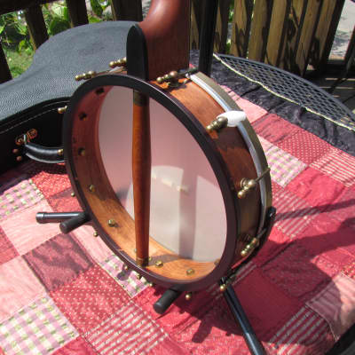 OME Tupelo Banjo 12” Head, maple rim, with Armrest.  Very woody sound! image 5