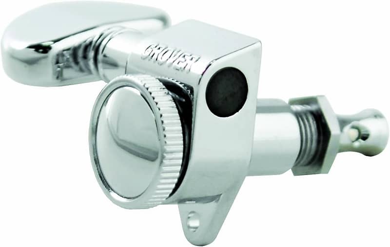 Grover 502C Roto-Grip Locking Rotomatic Tuners - 3+3 Chrome image 1