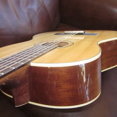 Austin AA45C Parlor Classical Acoustic Guitar Natural image 4