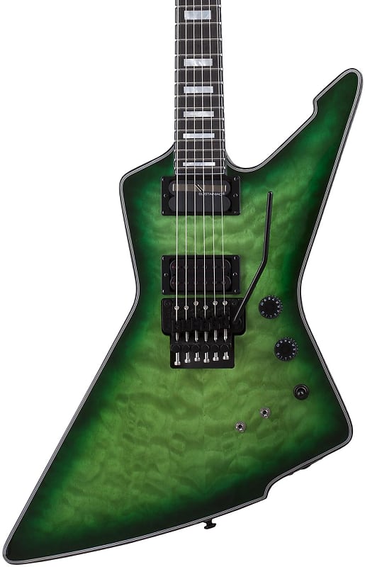 Schecter E-1 FR S Special-edition Electric Guitar - Green Burst image 1