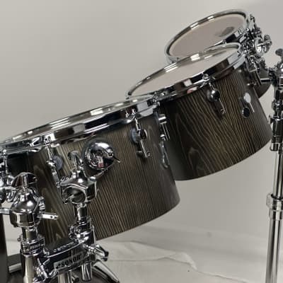Sonor SQ2 22/8/10/12/13/14/16" Medium Maple Concert Tom Drum Set - Vintage Onyx Semi-Gloss w/ Silky Oak Interiors image 8