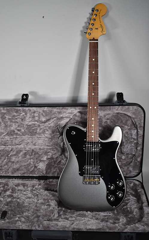 2019 Fender American Pro II Telecaster Deluxe Mercury Finish w/OHSC image 1