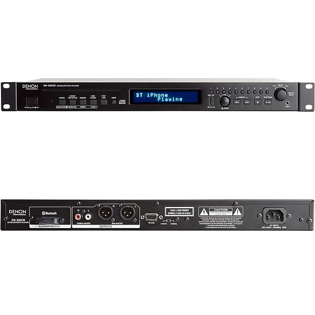 Denon DN-500CB Rackmount CD/Media Player with Remote image 1