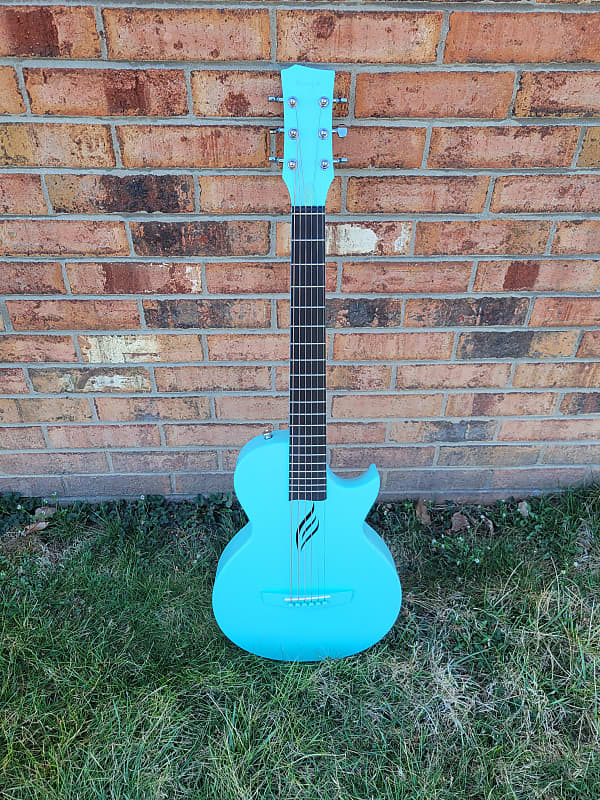 Enya Nova Go Carbon Fiber Guitar Blue With Gigbag Great | Reverb