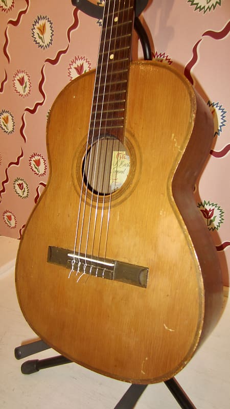 Vintage 1960s Giannini Classical Guitar - Natural - Killer Tone image 1