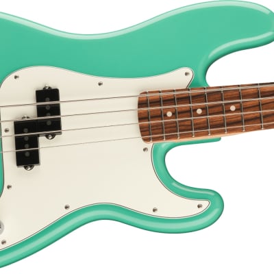Fender Player Precision Electric Bass Pau Ferro Fingerboard, Sea Foam Green image 9
