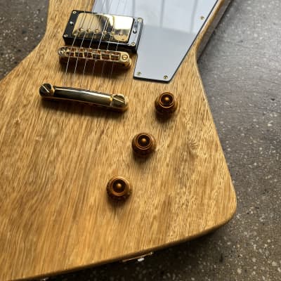 Kurt Wilson Korina Explorer Electric Guitar - Natural image 5