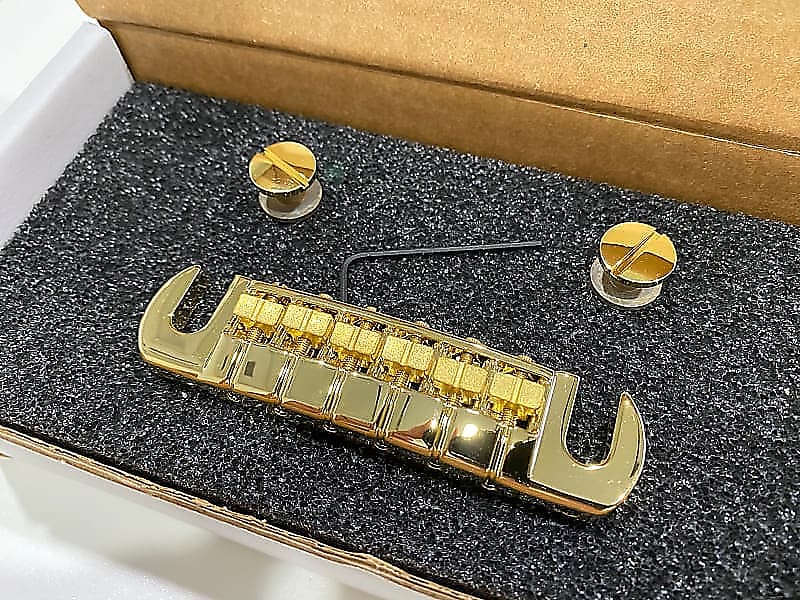 PRS Adjustable Stoptail Bridge with Studs Gold | Reverb Canada