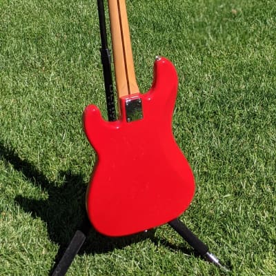 Squier P-Bass PJ Precision Jazz Neck! 1999 Torino Red Factory 1of1 One-Off image 11