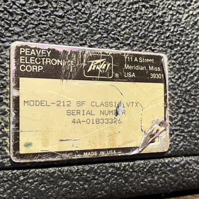(16739) Peavey Classic VTX Series 65-Watt 2x12" Guitar Combo 1980s - Black image 9