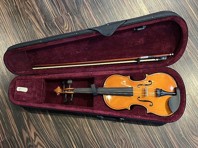 Mendini 14-Inch MA250 Varnish Solid Wood Viola with Case, | Reverb