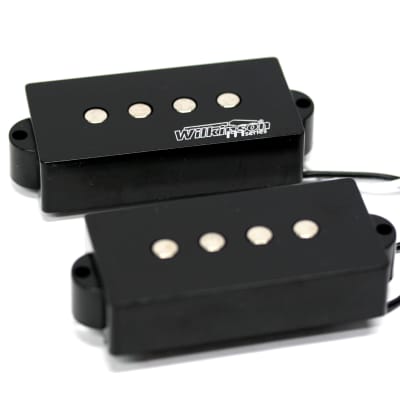 Wilkinson Variable Gauss Ceramic Traditional Precision Bass Humbuckers Pickups Set for PB Style Electric Bass Black for sale