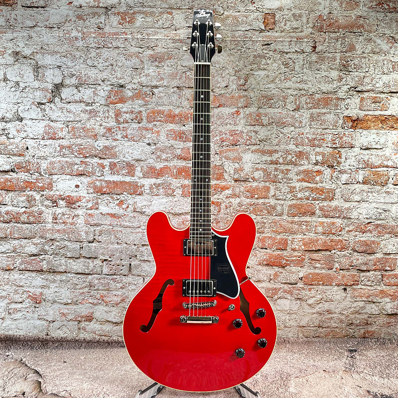 DEMO: Heritage Guitars Standard H535 Semi-Hollow Body Guitar - Trans Cherry image 1