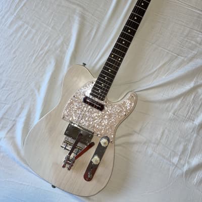 Waterslide Guitars T-Style Coodercaster B&G Bender PLEK'd White Blonde w/Lollar Supro Lap Steel+Charlie Christian Pickups image 2
