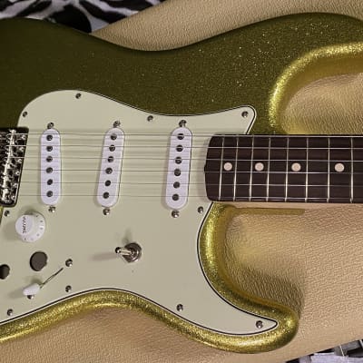 UNPLAYED! 2023 Fender Custom Shop Dick Dale Stratocaster - NOS - Chartreuse Sparkle - 7.9 lbs Authorized Dealer! SAVE BIG! - G01790 image 1