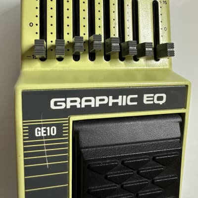 Ibanez GE10 Graphic EQ 1990s - Yellow, Made in Japan image 4