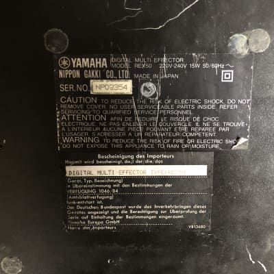 Yamaha Rex 50 Multi Effect Prozessor Black image 2
