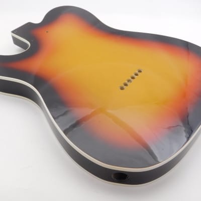BloomDoom Nitro Lacquer Aged Relic 3 Tone Sunburst T-Style Vintage Custom Guitar Body image 8