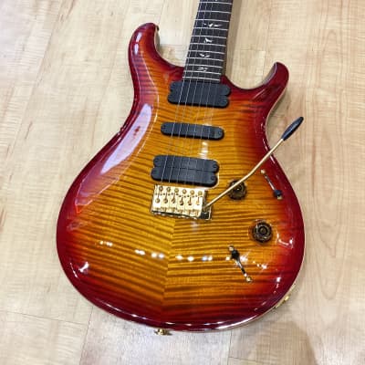 PRS 513 Flame 10-top with Solid Brazilian Rosewood Neck 2007 - Dark Cherry Sunburst for sale