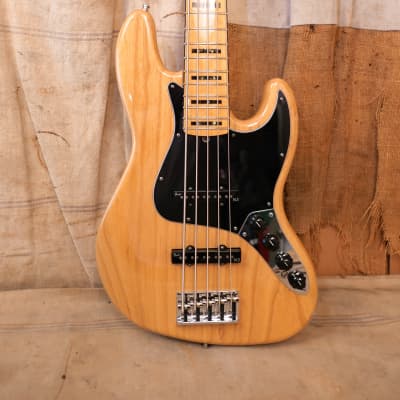 Fender American Elite Jazz Bass V 2015 Natural 5 String image 2