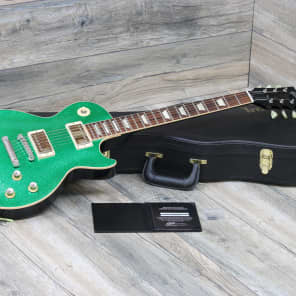 Rare and MINTY! Gibson Les Paul Custom Shop Standard 2008 Vintage Green Sparkle + COA and OHSC image 1