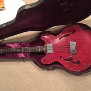 Gibson 2EB EB2 1969 Red Lefthanded Lefty Bass image 1