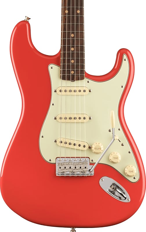 Fender American Vintage II 1961 Stratocaster Electric Guitar Rosewood Fingerboard, Fiesta Red image 1
