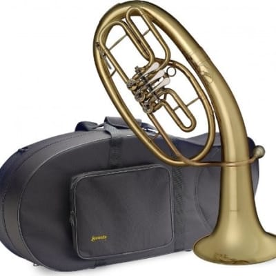 Levante Model LV-BH5605 Bb Pro Baritone Horn with 3 rotary valves in a Case image 2