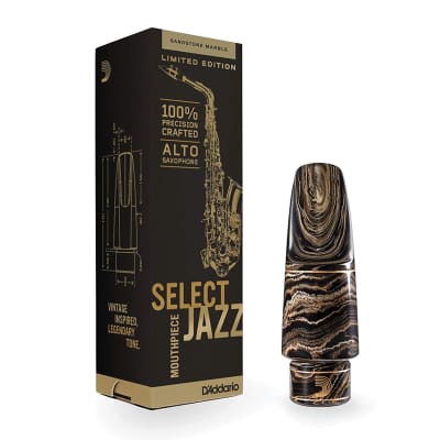 D'Addario Select Jazz Marble Alto Saxophone Mouthpiece, D7M-MB image 3
