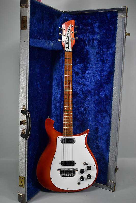 1965 Rickenbacker 450 Fireglo Finish Electric Guitar w/OHSC image 1