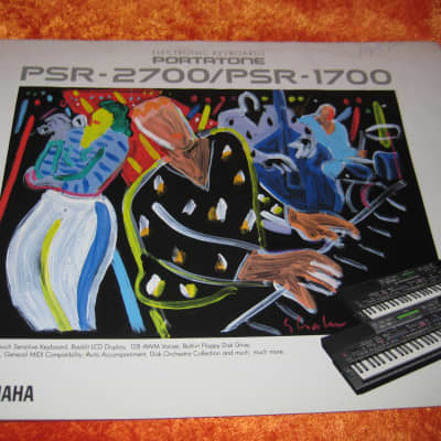Yamaha PSR-2700 / PSR-1700  61-Key Electronic Keyboard Late 1990's - Black