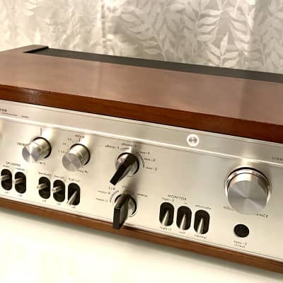 Vintage Rare Luxman SQ505X (30 WPC / 50 WPC) Integrated Amplifier - Rosewood+ Serviced + Clean image 3