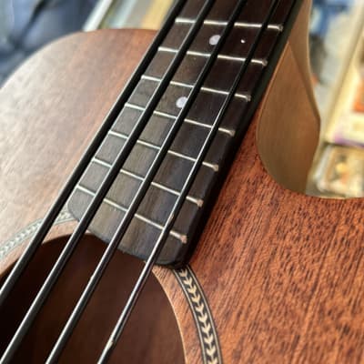 Gold Tone M-Bass25 Micro 25" Scale Acoustic/Electric Bass Natural image 2