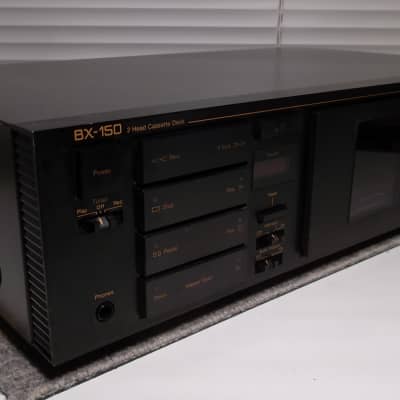 1984 Nakamichi BX-150 Black Stereo Cassette Deck 1-Owner Serviced New Belts & Tire 07-2022 VG #509 image 5
