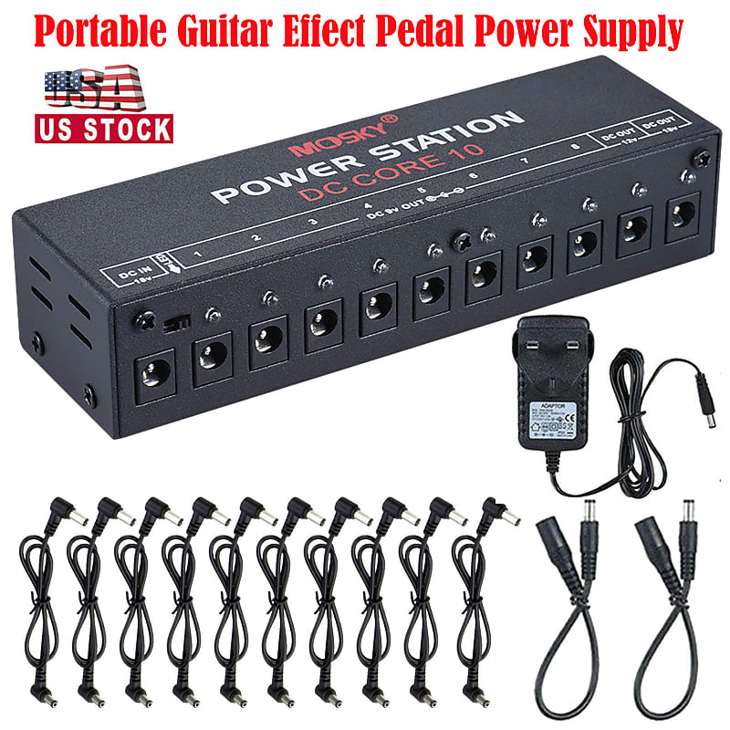Guitar Effect Pedal Board Power Supply 9V 12V 18V 10 Isolated Outputs image 1