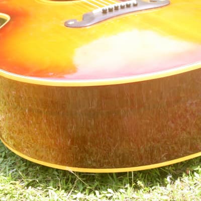 Greco Canda 404 J200 style guitar 1972 Sunburst+Original Hard Case FREE imagen 17