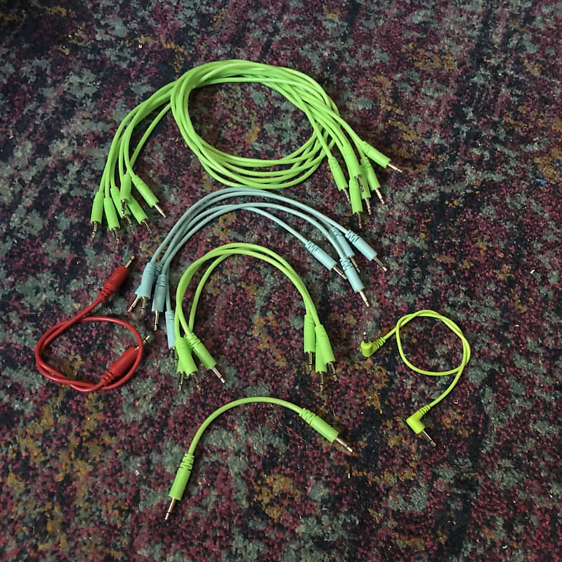 Lot of 16 Eurorack CV patch cables. Glow! 2020 Multi FREE Reverb