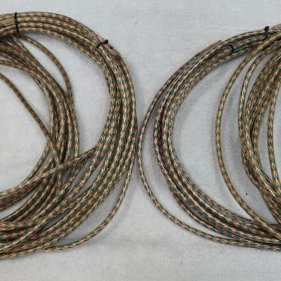 POLK/Monitor Vintage Cobra Cables LITZ  Cooper & Green (Round Speaker cables) image 7