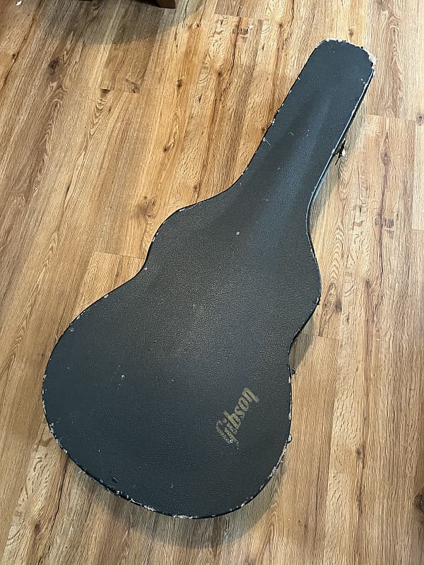 Gibson 1970’s Acoustic Guitar Case Dreadnought 1970’s Black Reverb