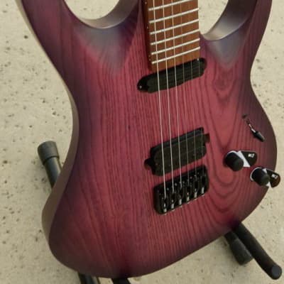 Solar Guitars AB1.6HTPB 2022 - Trans Purple Burst Matte image 2