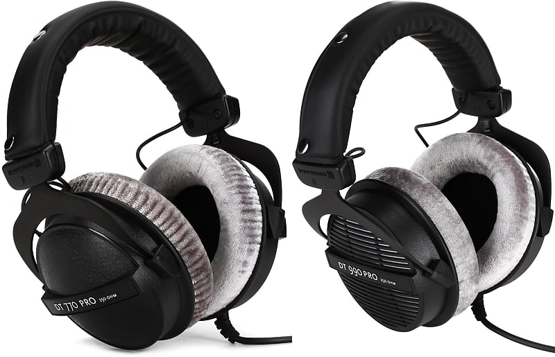 Beyerdynamic DT 770 Pro 250 ohm Closed-back Studio Mixing Headphones  Bundle with Beyerdynamic DT 990 Pro 250 ohm Open-back Studio Headphones image 1