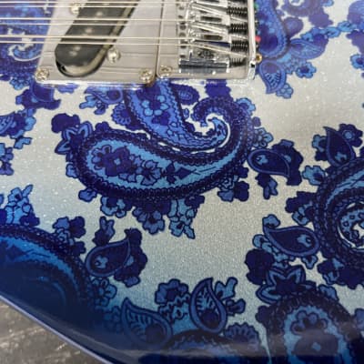 Forrest Double Neck Electric 12/6 with B bender 6/12 2000 Paisley Blue with case! image 5