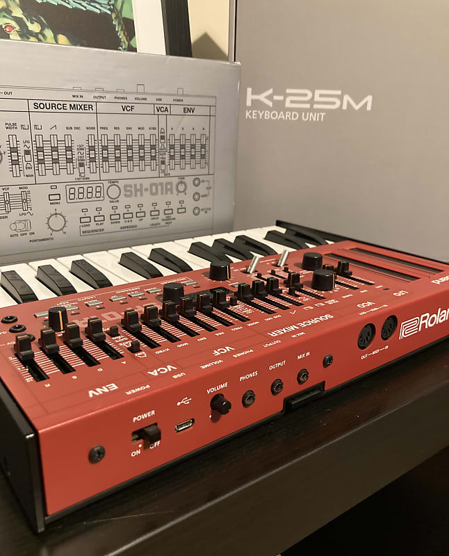 Roland Boutique SH-01a Ltd Edition RED + K-25m keyboard | Reverb