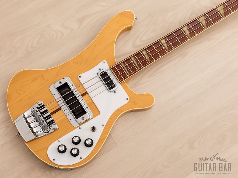 1974 Rickenbacker 4001 Vintage Electric Bass Mapleglo 100 Reverb