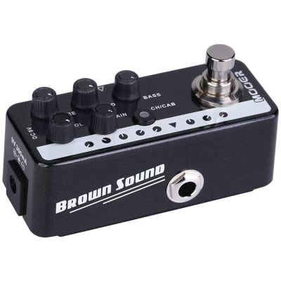 Mooer Audio 015 Brown Sound Dual Channel Preamp & Cab Sim Guitar Effects Pedal image 3