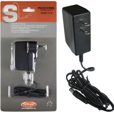 Stagg Reversed Polarity 9V DC Power Adapter for Effect Pedals #PSU-9V1AR-US for sale