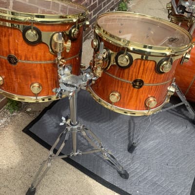 DW 25th anniversary 5 pc drum set USA collectors AUTOGRAPHED rare EXCELLENT 22 10 12 14 16 1998 image 2