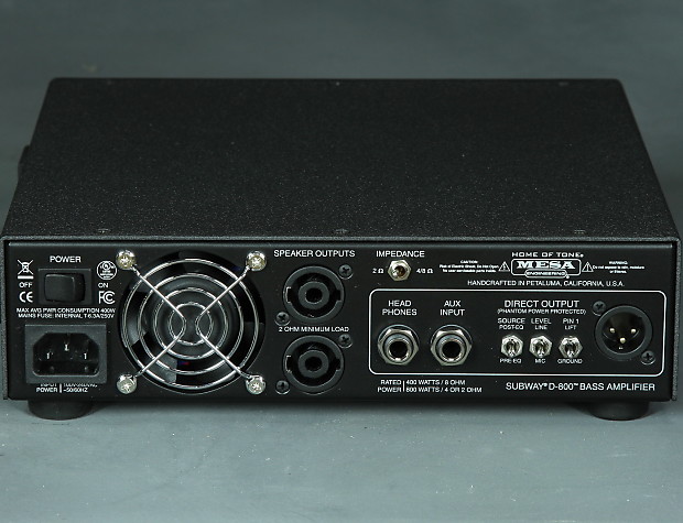 Mesa Boogie Subway D-800 800-Watt Bass Amp Head image 2