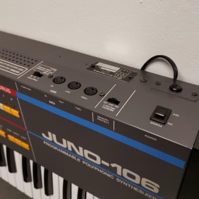 Roland Juno-106 61-Key Programmable Polyphonic Synthesizer 1984 - 1985 - Black *Serviced/overhauled/excellent condition* image 6